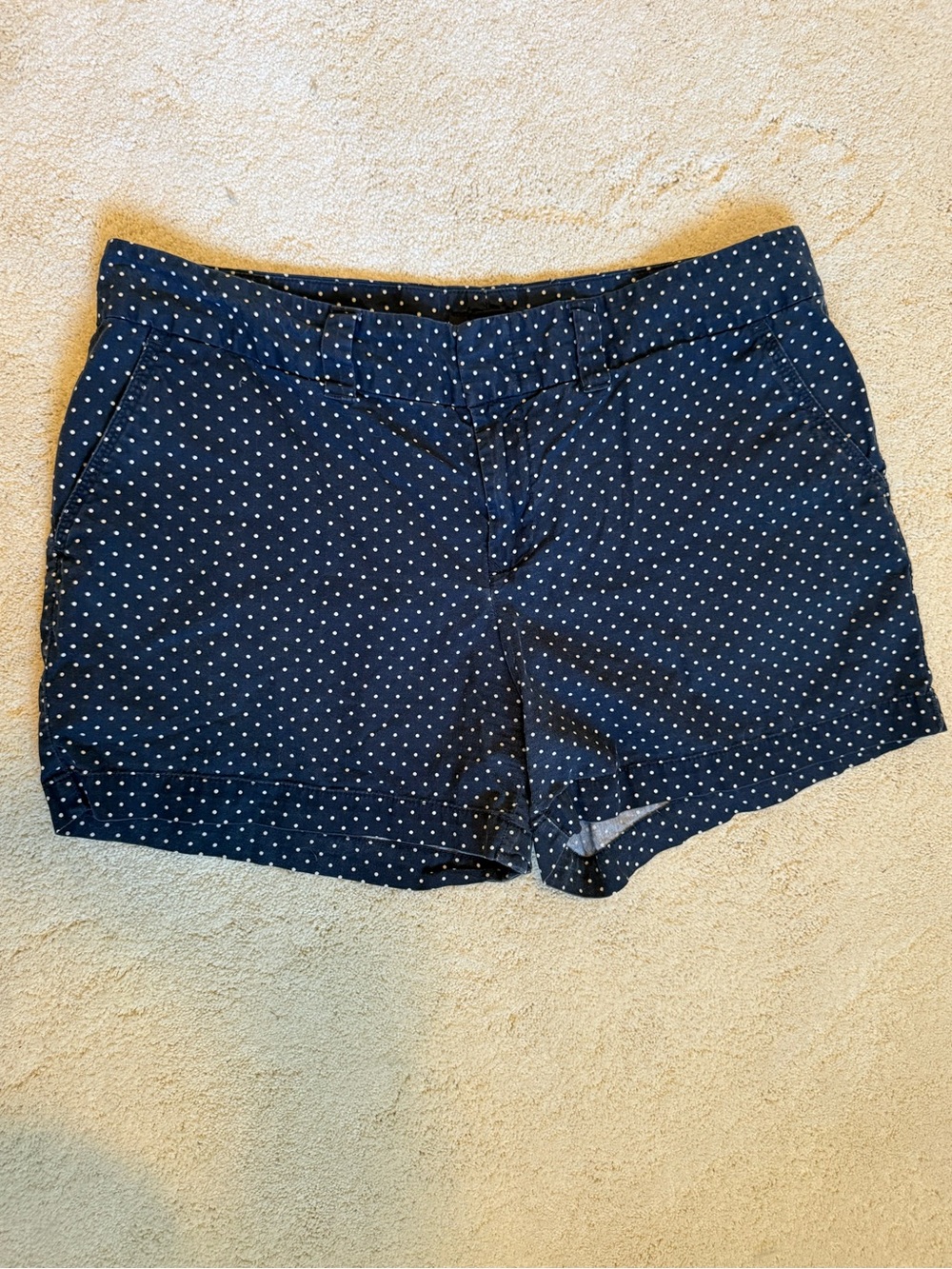 Tommy Hilfiger Navy and White Polka Dot Women’s Shorts